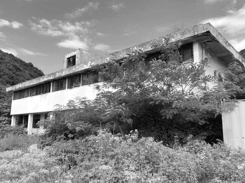 The remains of the medical detention center, known as the "Monkey House" near Camp Casey in Dongducheon, South Korea.