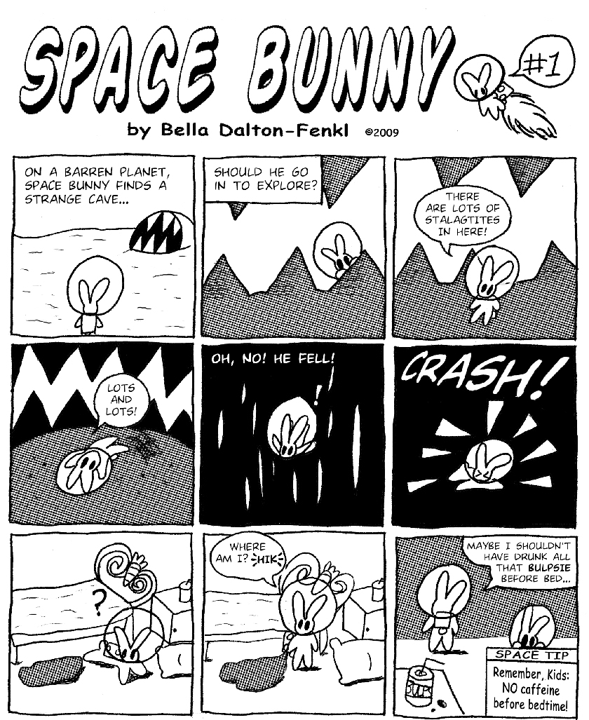 Space Bunny comic #1 by Bella Dalton-Fenkl