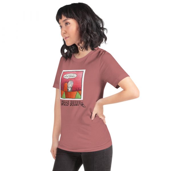 Space Bunny Unisex Eco-Friendly Short-Sleeve T-Shirt - Image 9