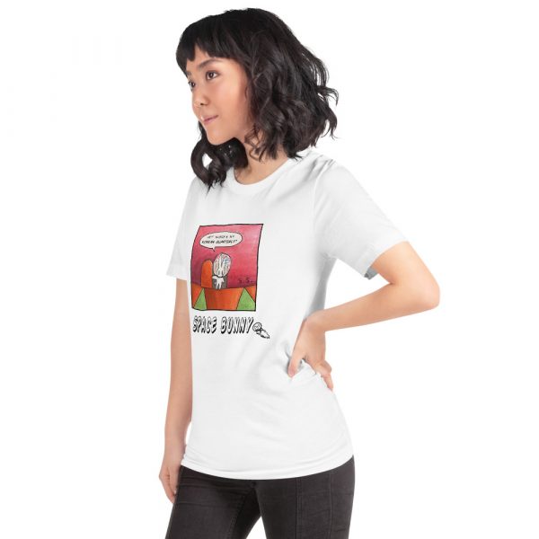 Space Bunny Unisex Eco-Friendly Short-Sleeve T-Shirt - Image 3