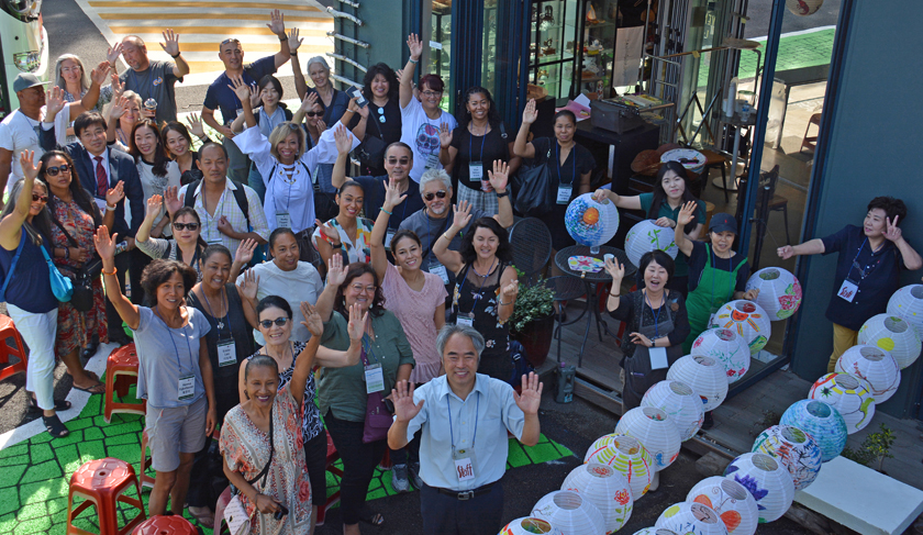 Adopted Korean Mosiac Hapa tour group in Bupyeong, South Korea.